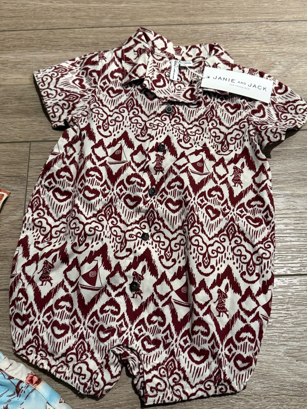 Disney Moana X Janie and Jack romper NWT